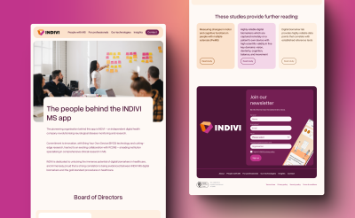 Indivi website design screenshots3